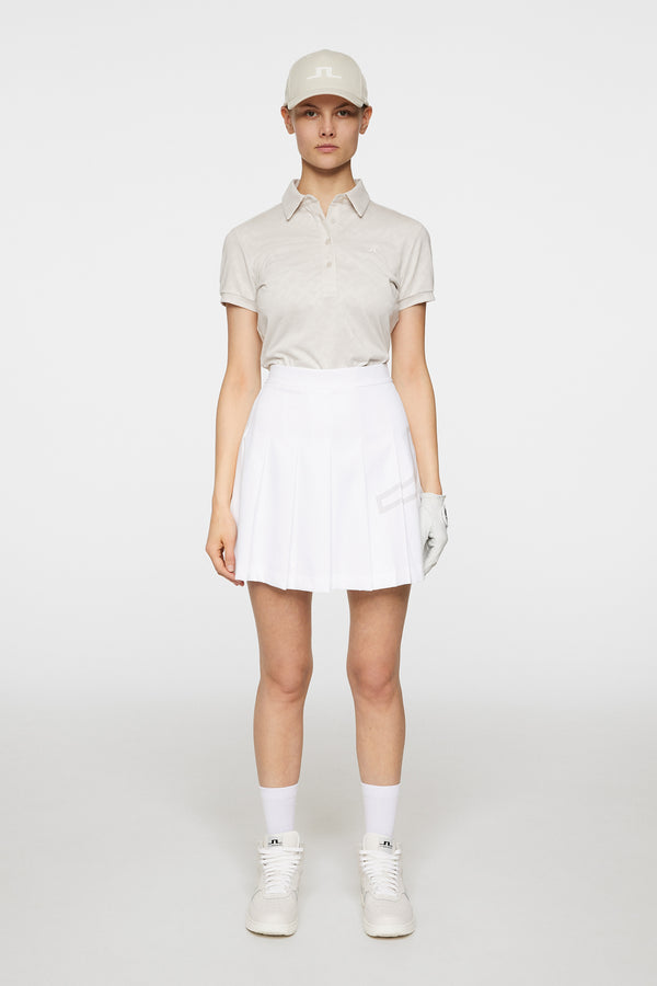 Alaya Jacquard Polo / Moonbeam
