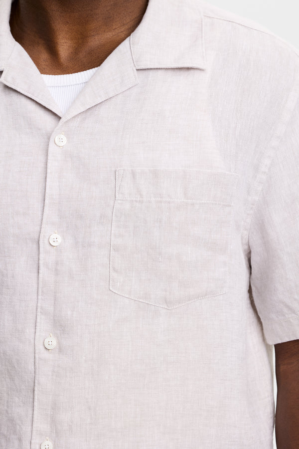 Elio Linen Shirt / Moonbeam
