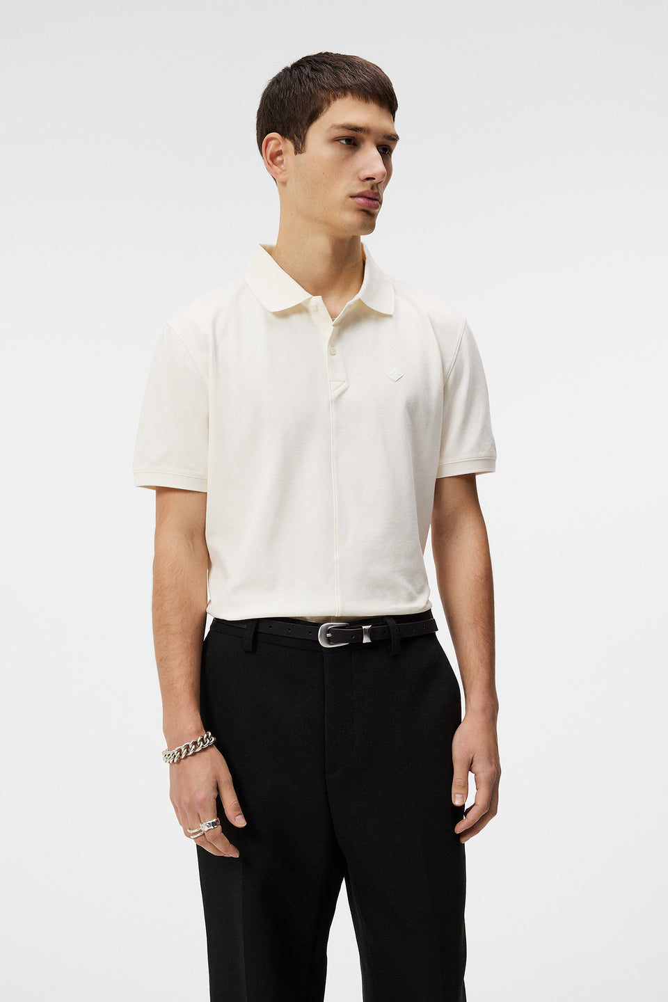 Rubi Slim Polo Shirt / Cloud White