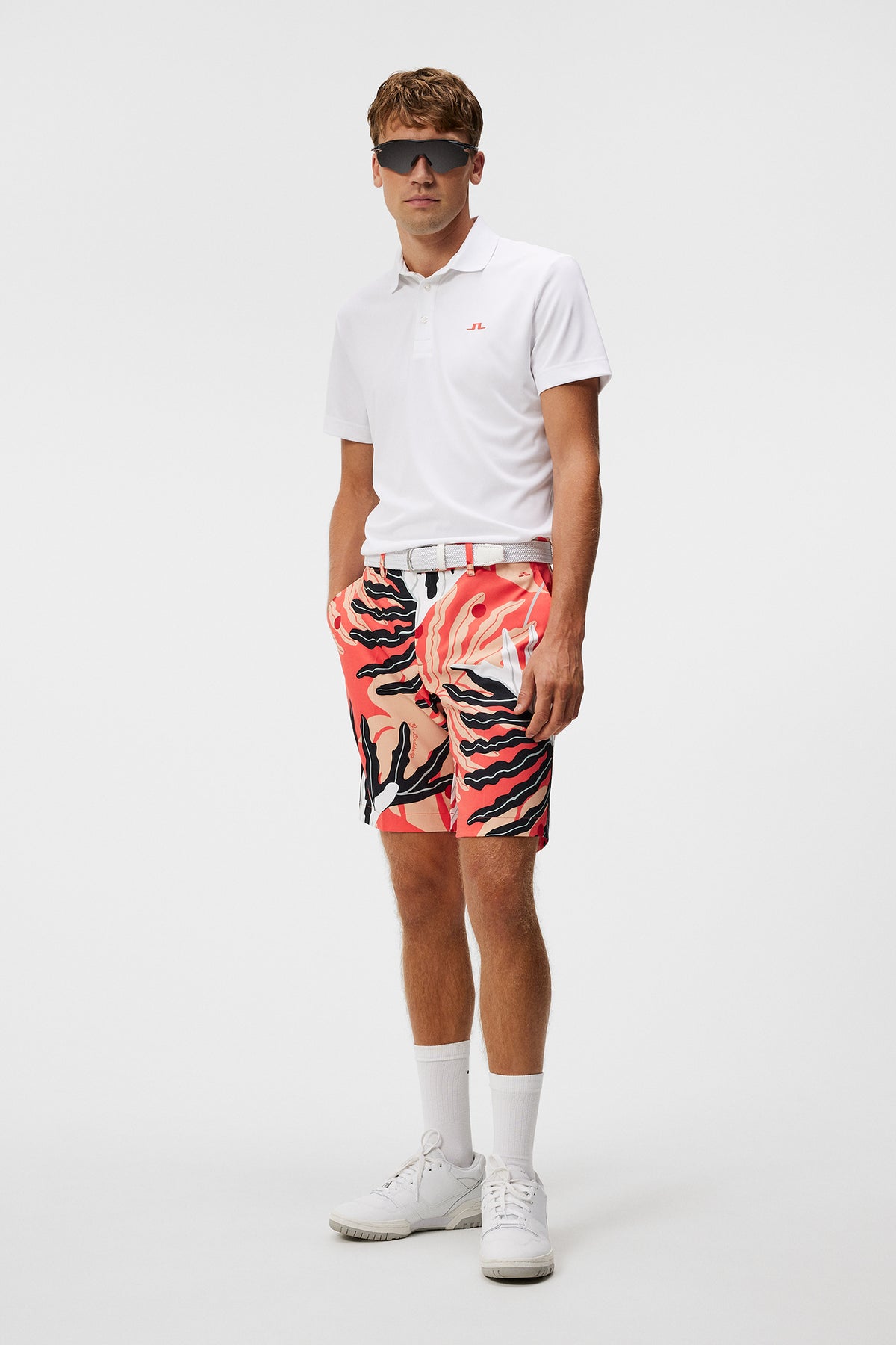 Martin Regular Fit Polo / Paradise Monstera Coral