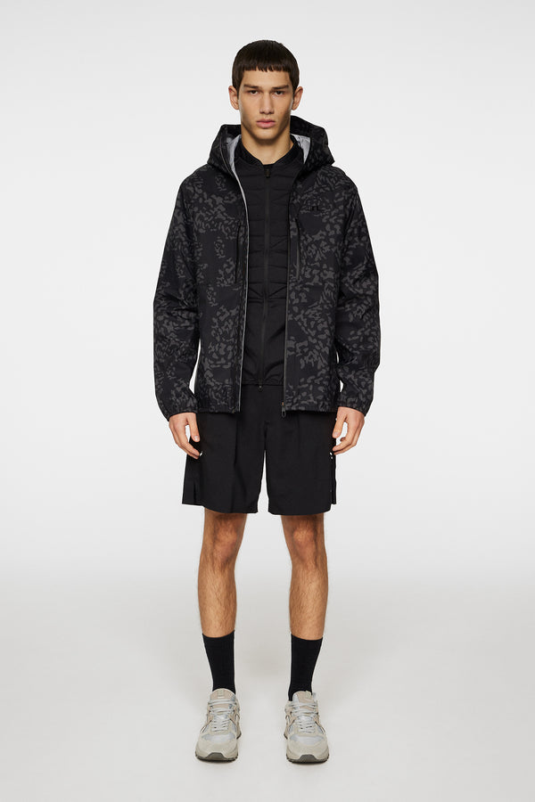 Harwood Shell Jacket Printed / Snake Rock Asphalt M
