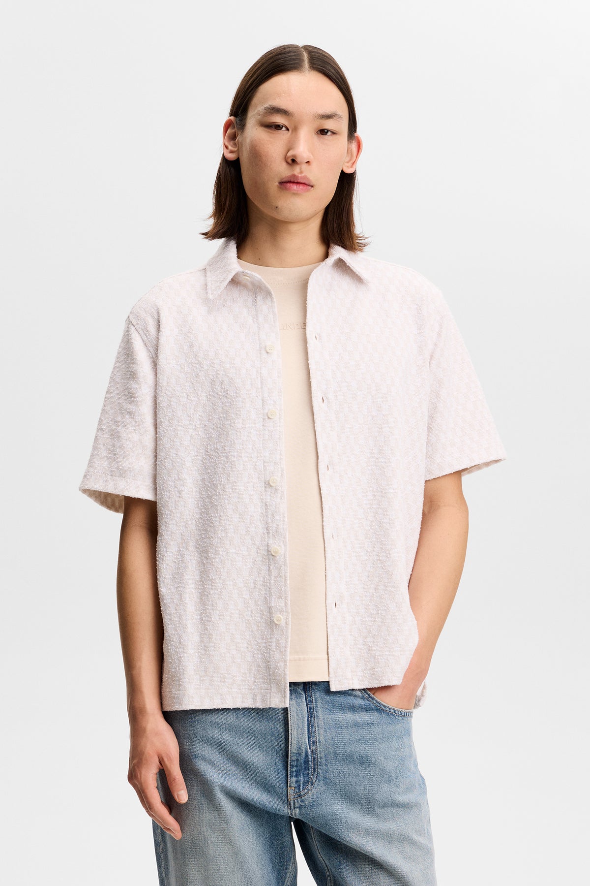 Torpa Jacquard Shirt / Moonbeam