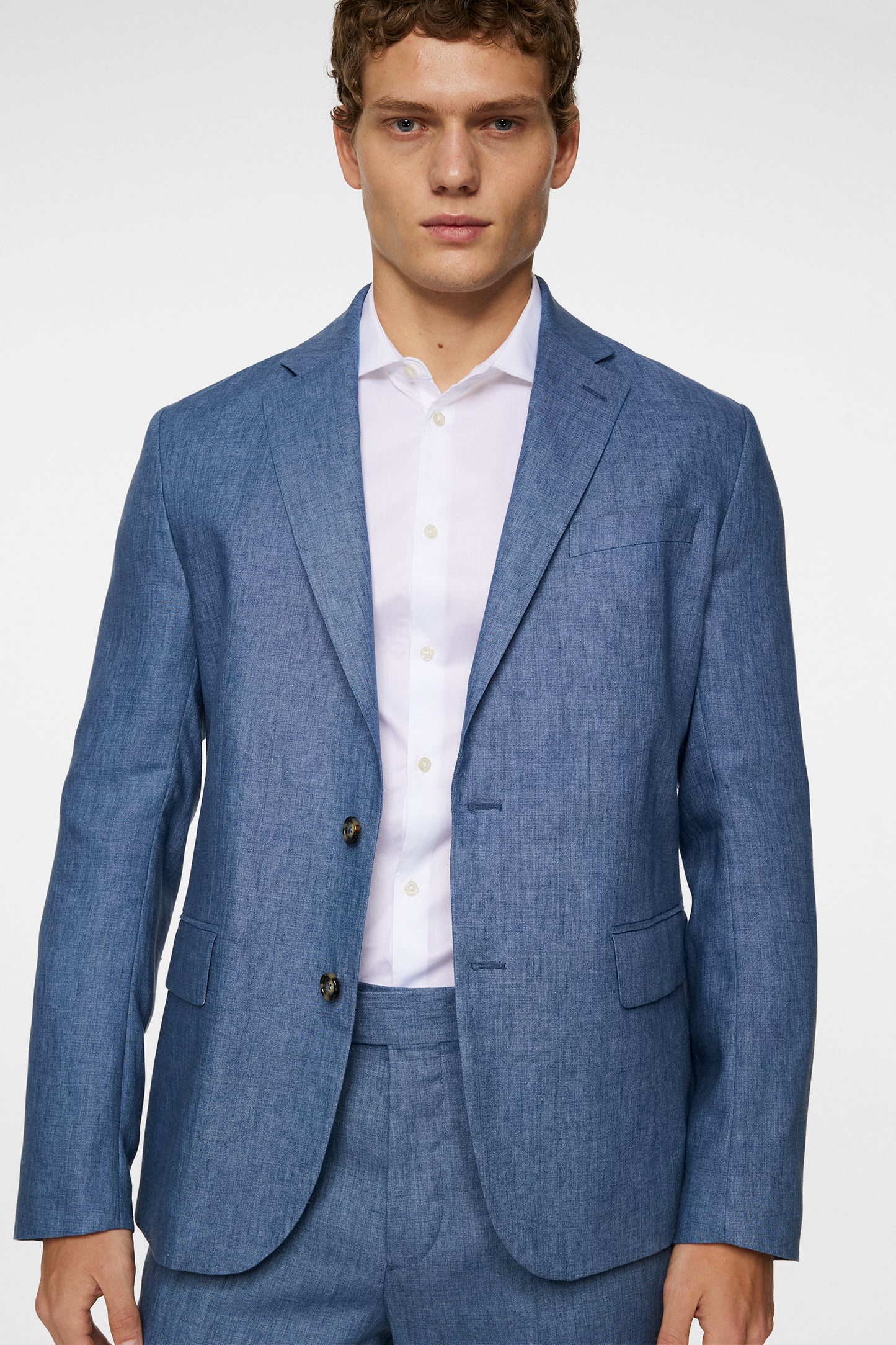 Elton U Super Linen Blazer / Rain Washed