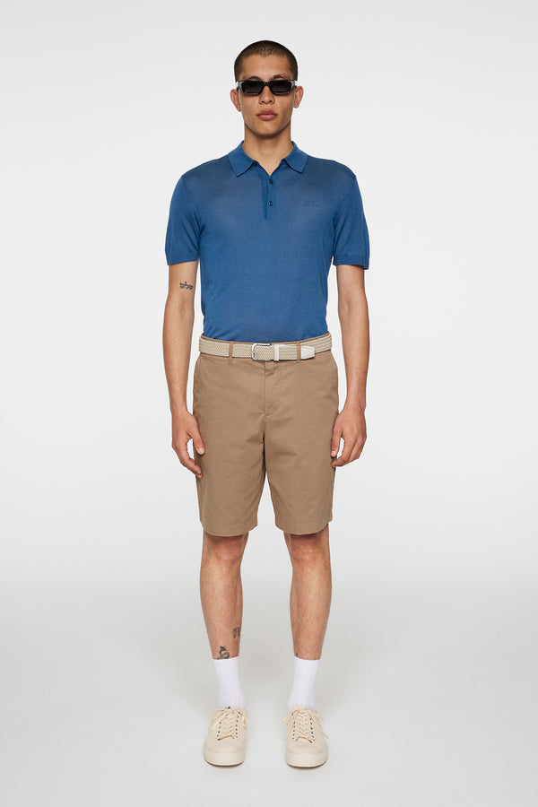 Ridge Lyocell Silk Polo / Dark Blue