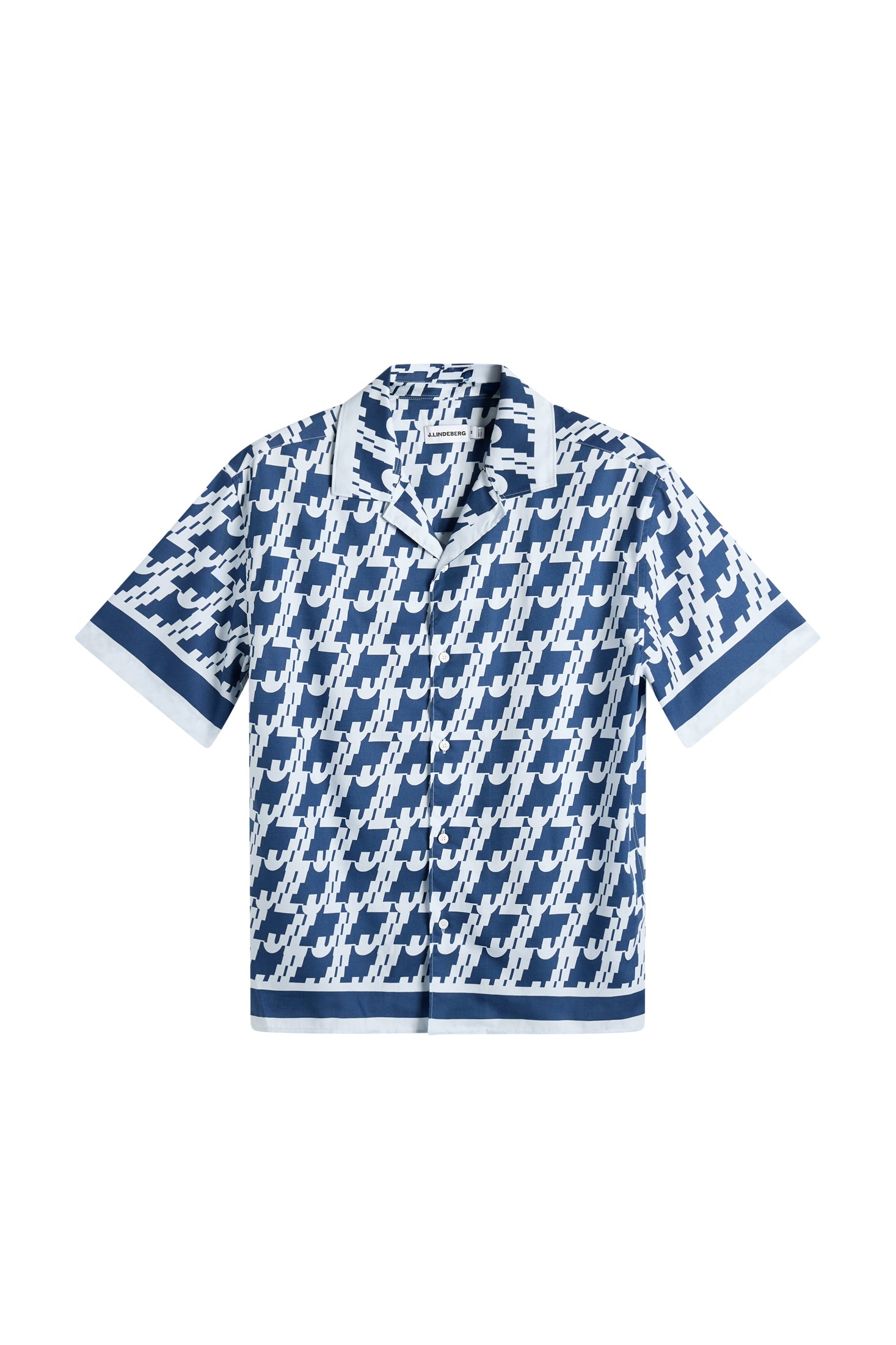 Ellis Border Resort Shirt / Estate Blue | J.Lindeberg Official