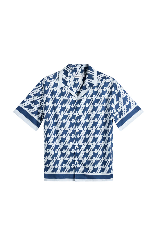Ellis Border Resort Shirt / Estate Blue