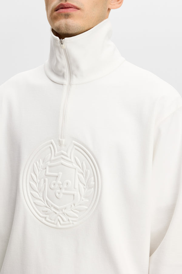Callan Seasonal Quarter Zip / Snow White