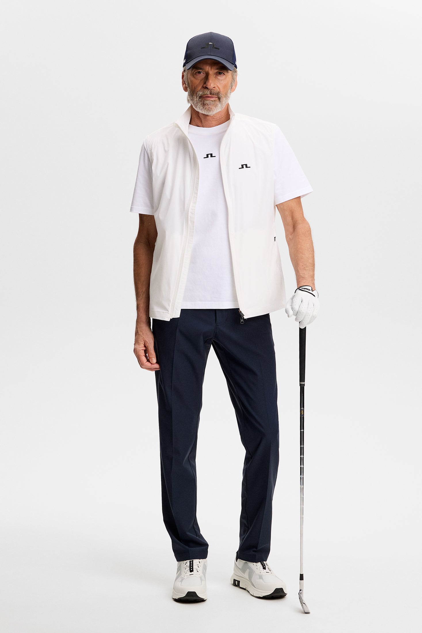 Ash Light Packable Vest / White | J.Lindeberg Official