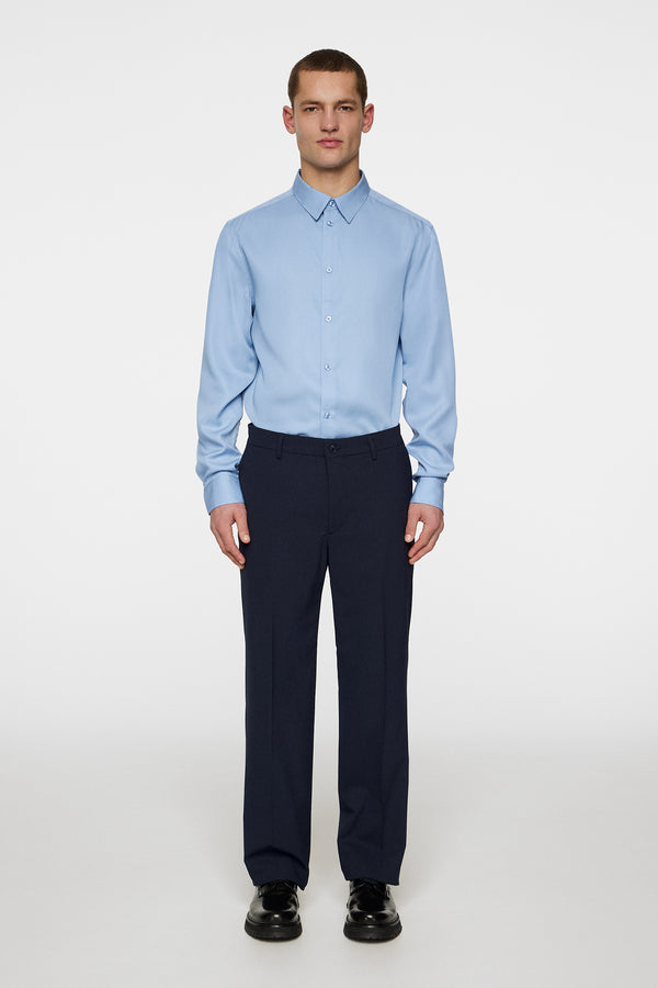 Slim LS Comfort Tencel Shirt / Rain Washed