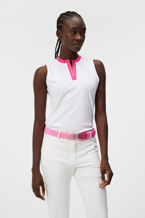 Leya Sleeveless Top / White