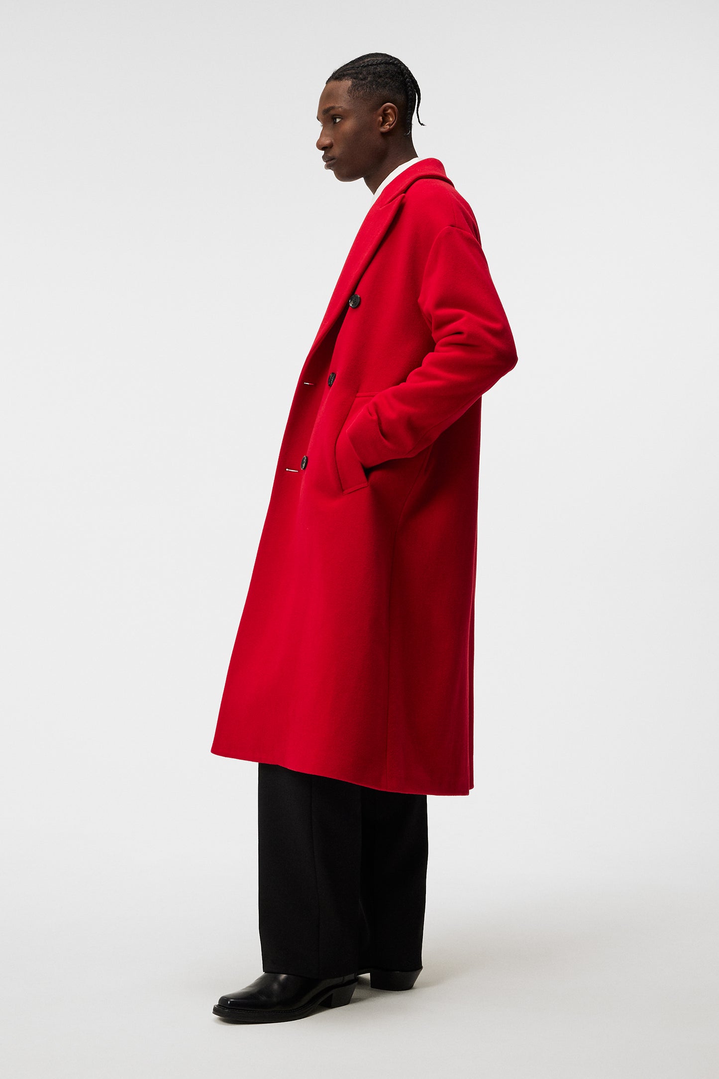 Willy Wool Coat / Fiery Red – J.Lindeberg