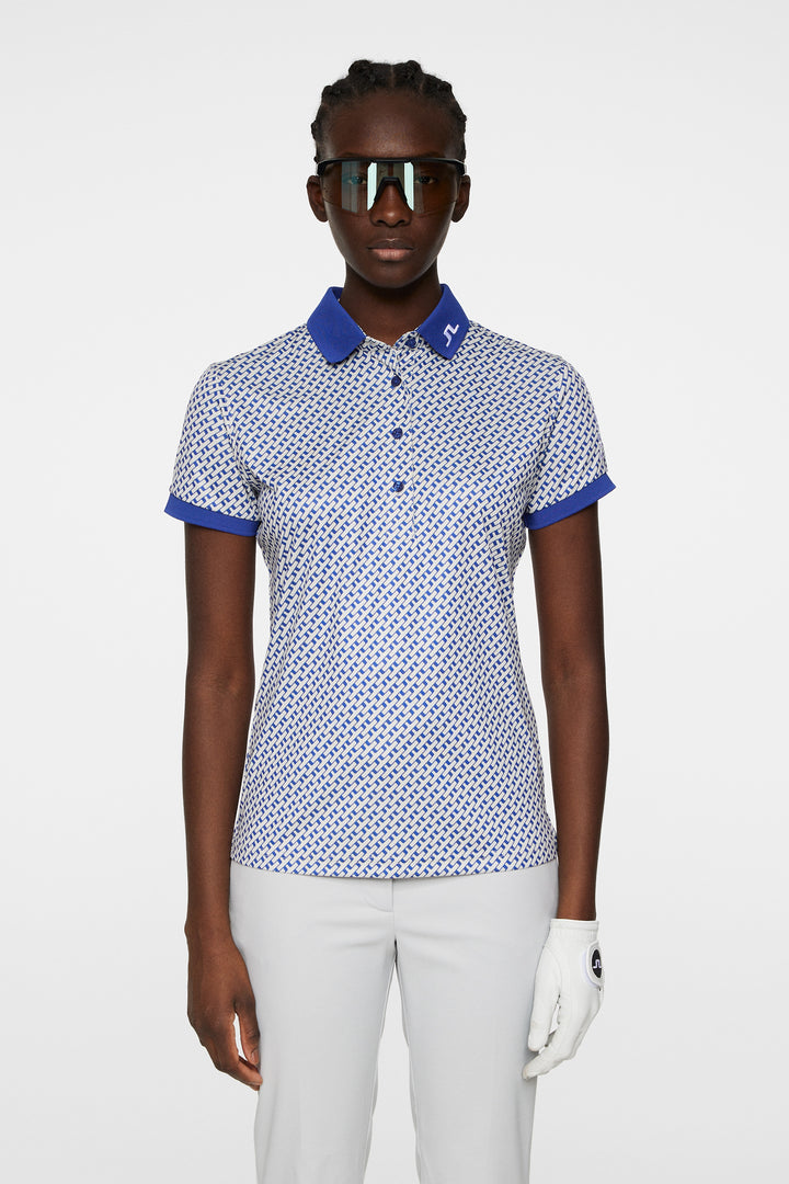 Tour Tech Print Polo / Paradise Jadeite M