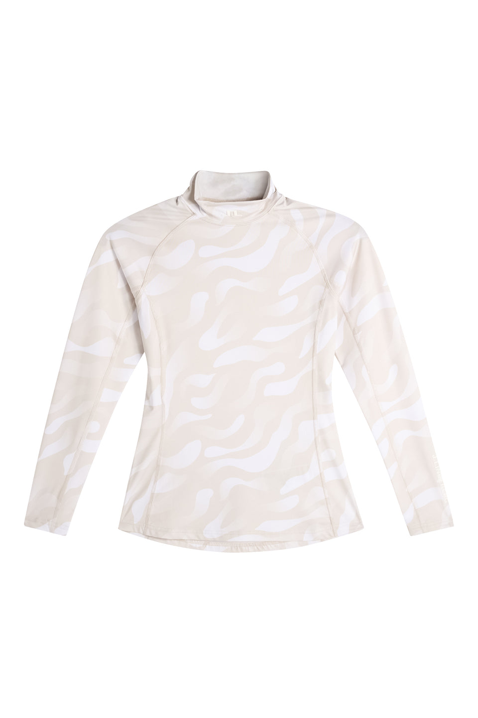 Ella Print Compression Top / Bunker Fade Moonbeam White M