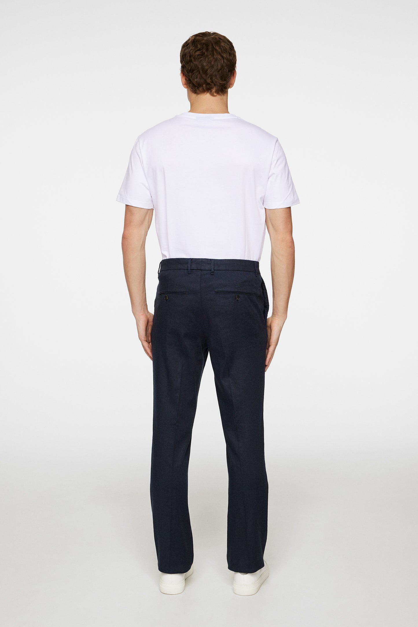 Lois C Linen Stretch Pants / JL Navy