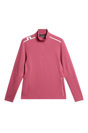 Leon Quarter Zip Mid Layer / Rose Wine