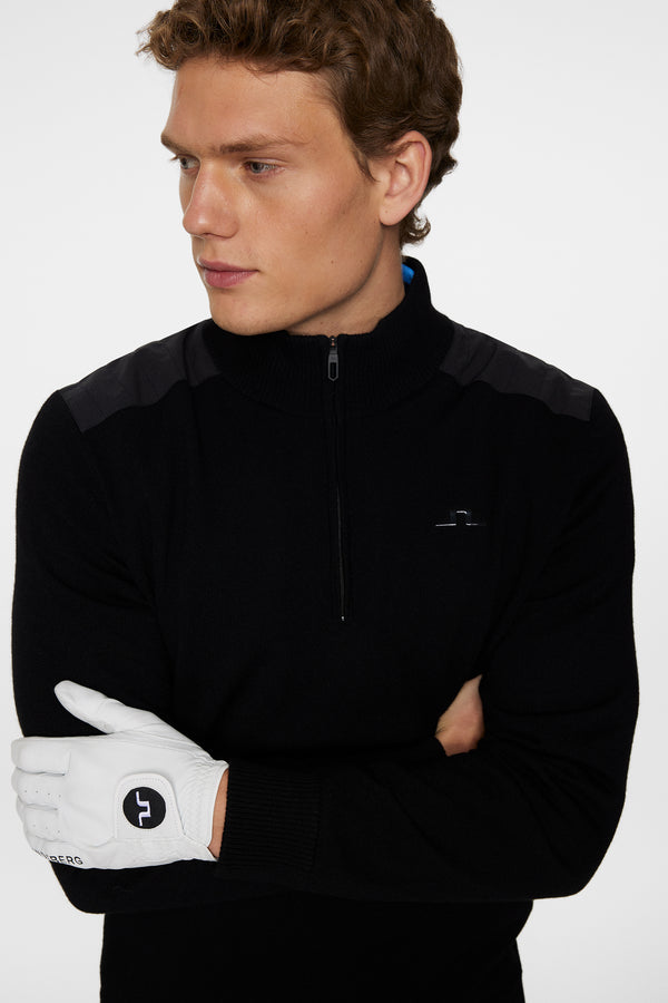 Jeffrey Windbreaker Sweater / Black