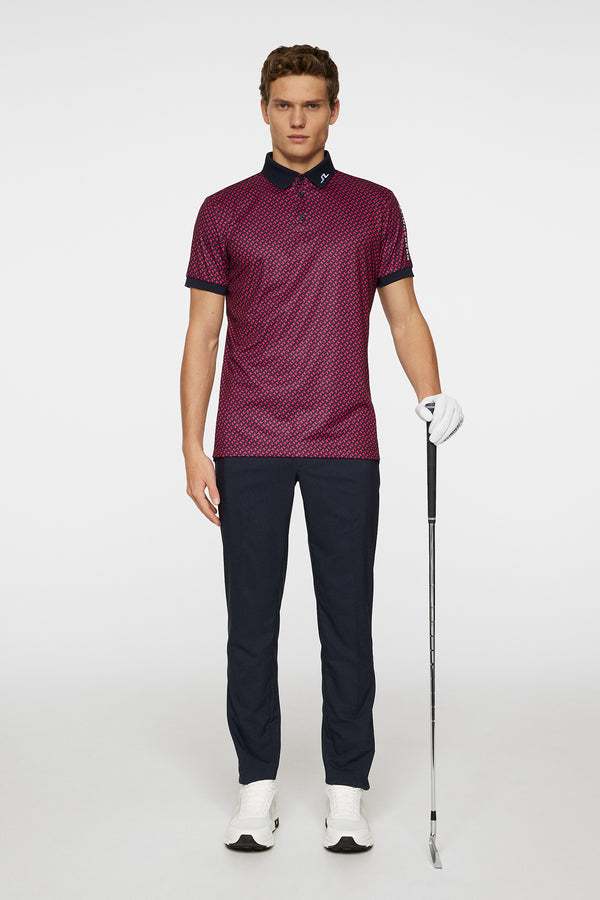 Tour Tech Print Polo / Tour Geo Navy S