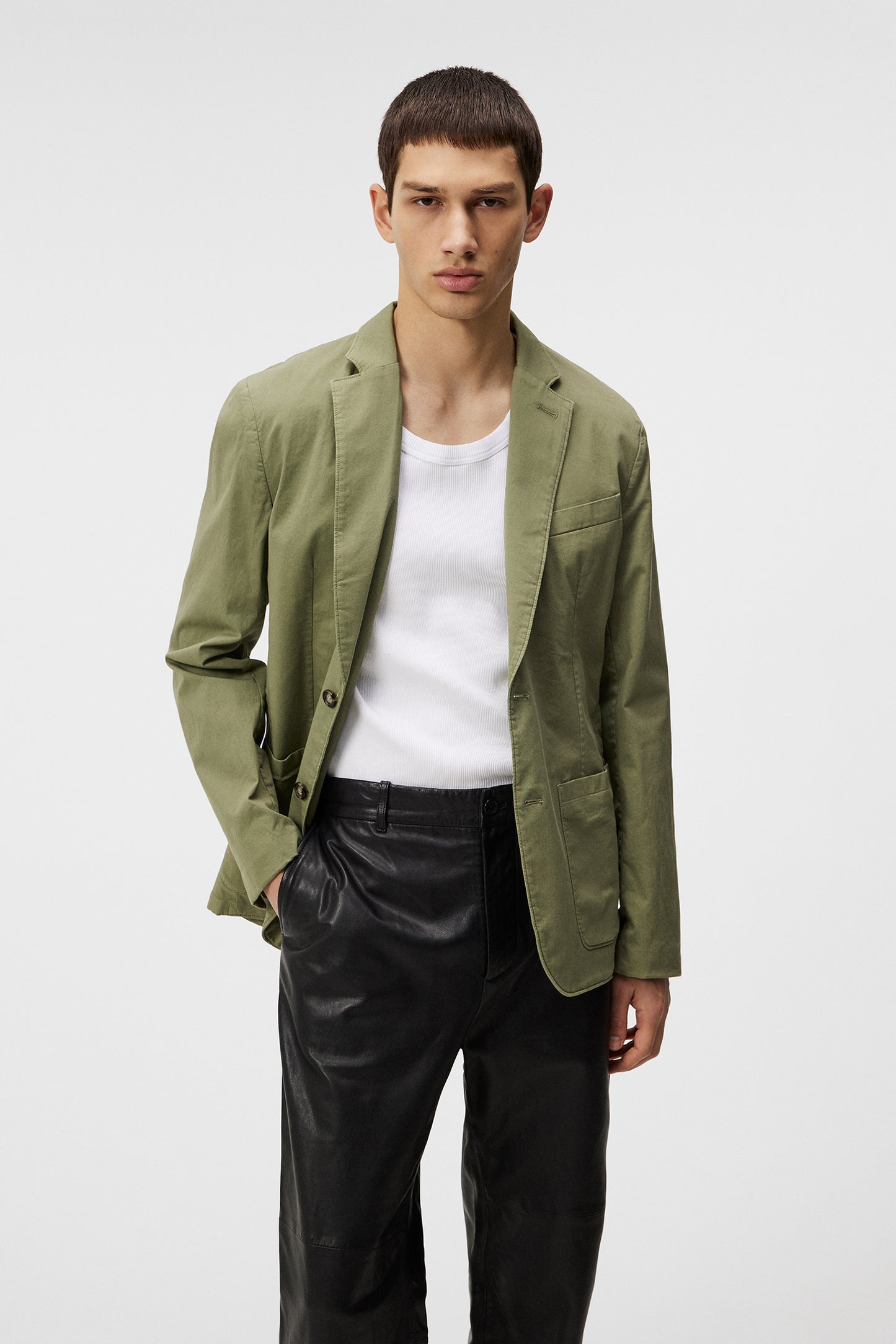 Elton GMT Dyed Blazer / Oil Green