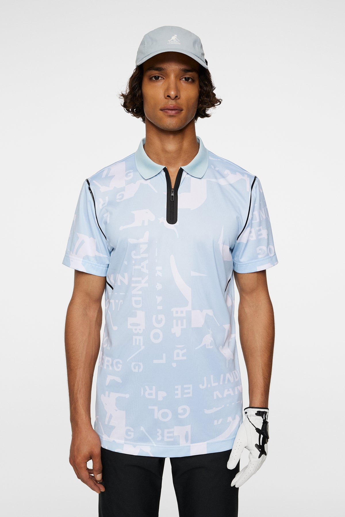 Miro Print Polo / JL Kangol WinterSky White M