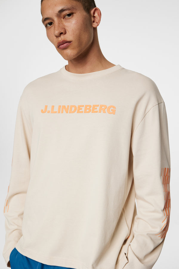 Walsh LS Print T-shirt / Moonbeam