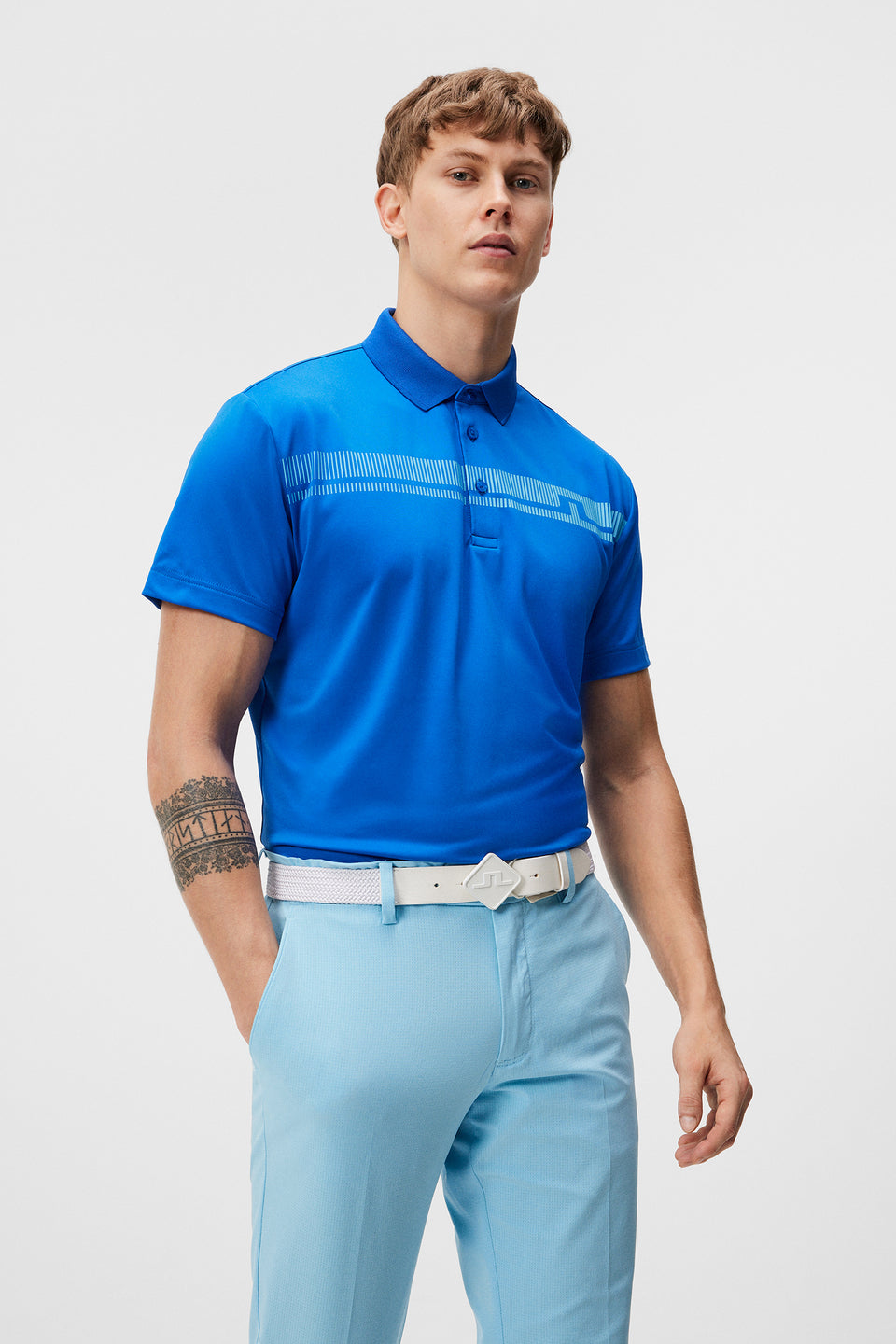 Klas Regular Fit Golf Polo / Nautical Blue