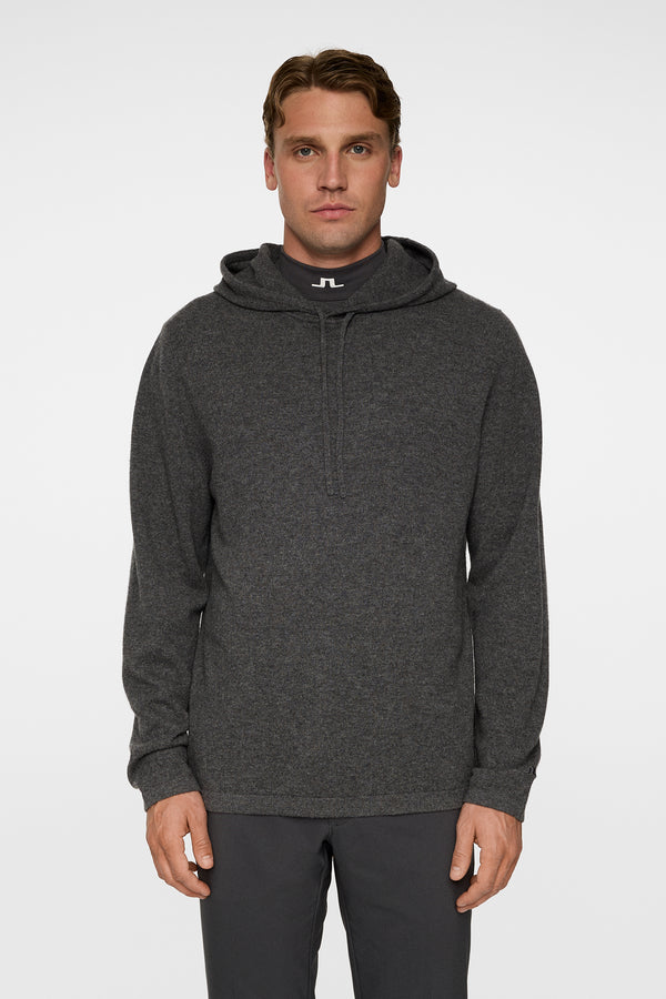 Kolton Cashmere Hoodie / Dark Grey Melange