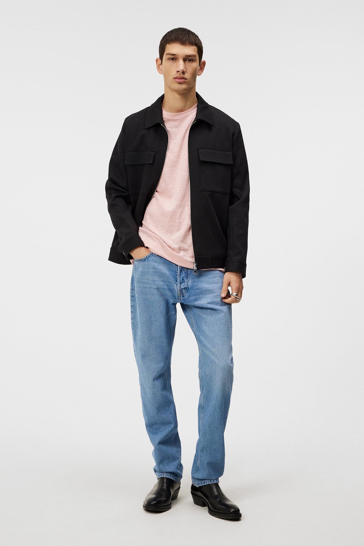 Coma Linen Tee / Powder Pink