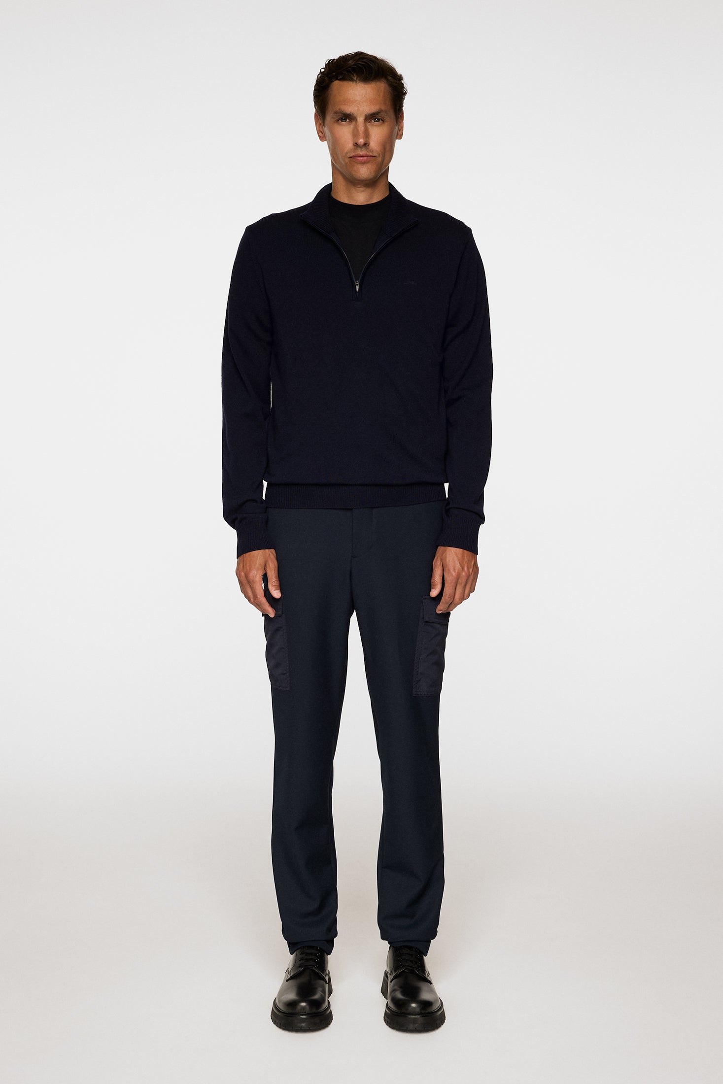 Kiyan Merino Quarter Zip / JL Navy – J.Lindeberg