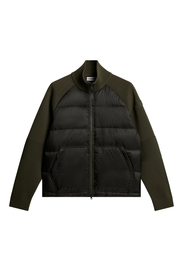 Dome Knit Hybrid Jacket / Forest Green