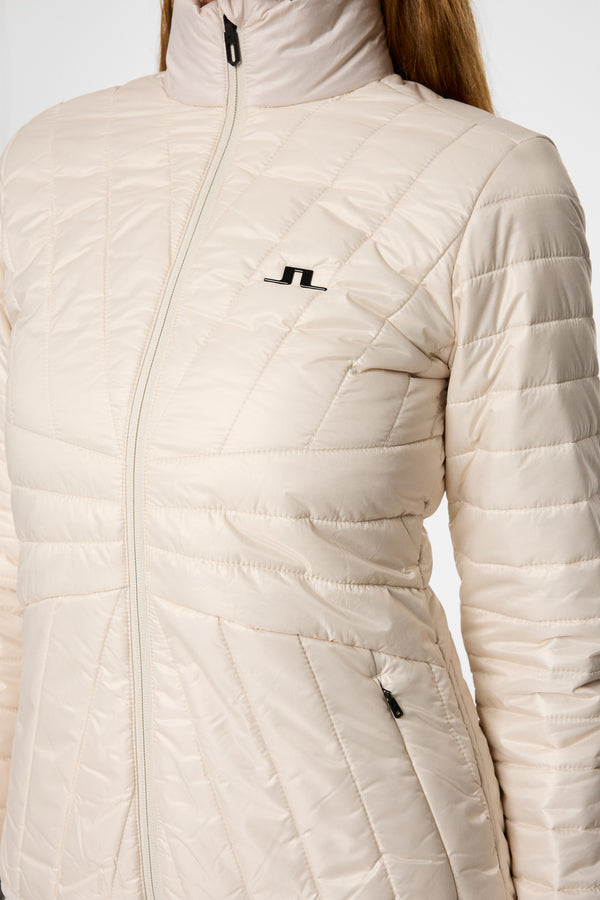 Marble Quilted Jacket / Moonbeam