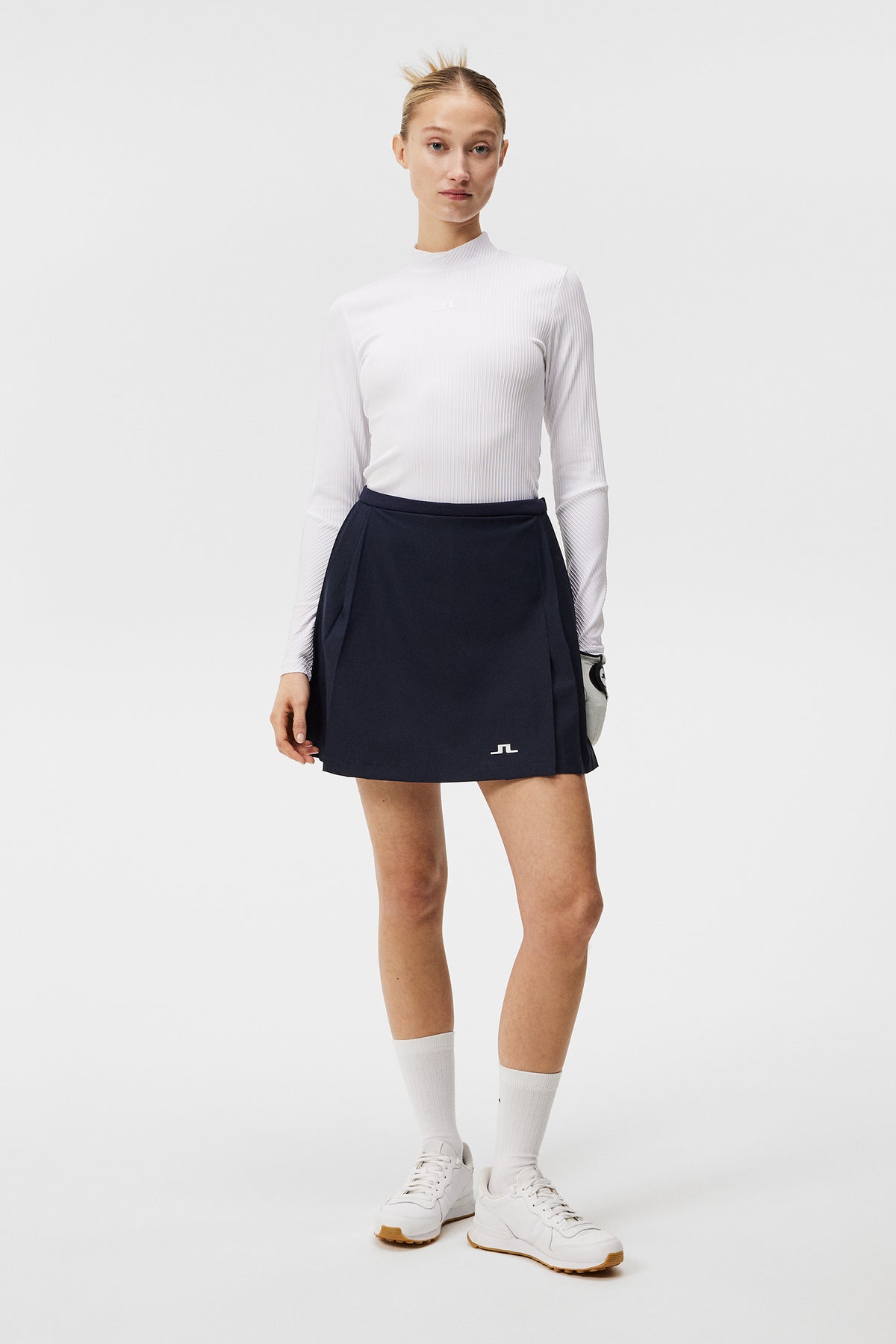 Sierra Pleat Skirt / JL Navy