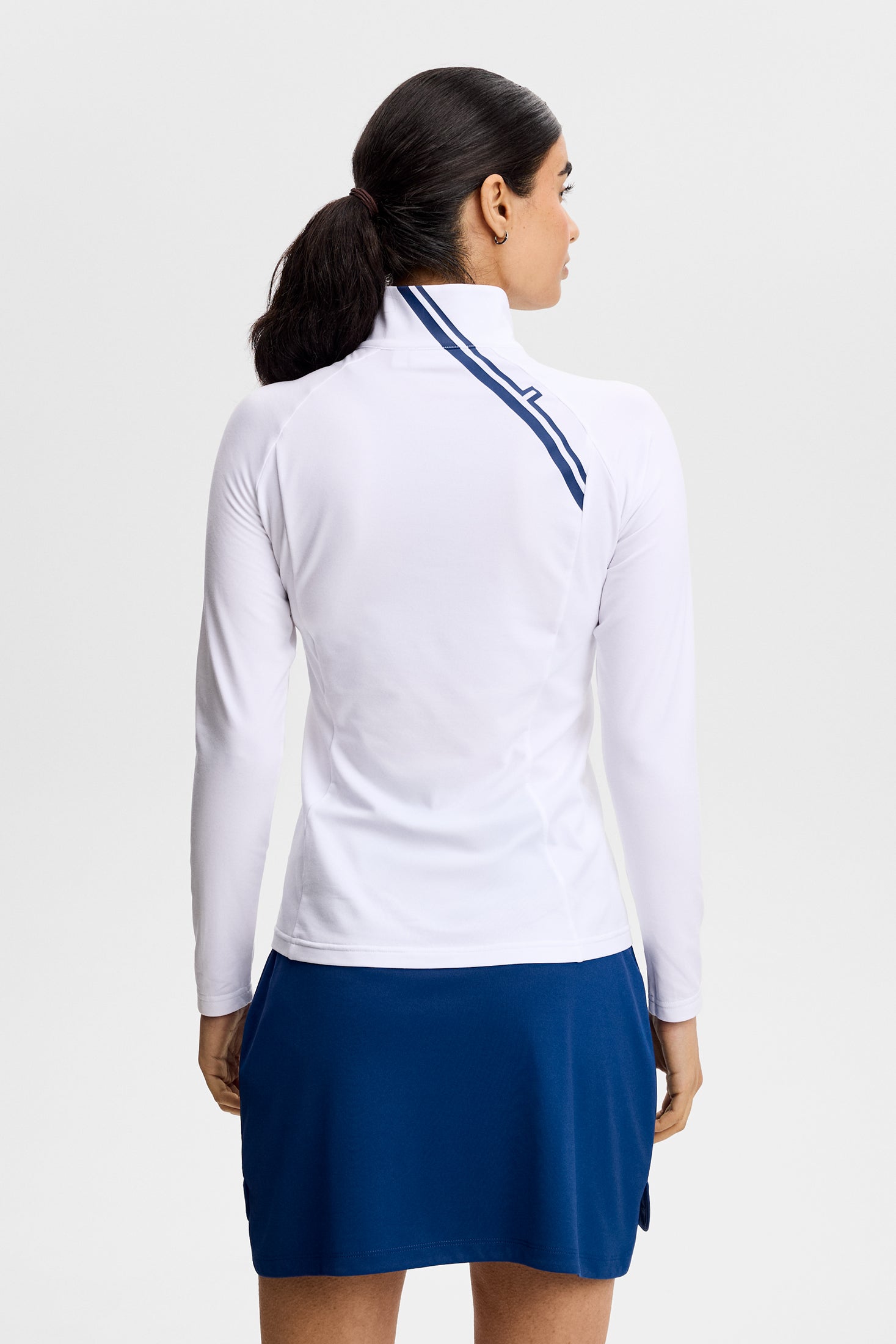 Nadu Qaurter Zip Mid Layer / White – J.Lindeberg EU
