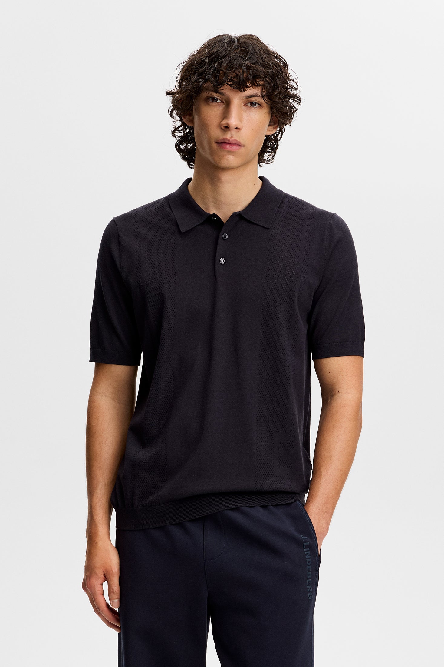 Reymond Seasonal Knit Polo / JL Navy – J.Lindeberg