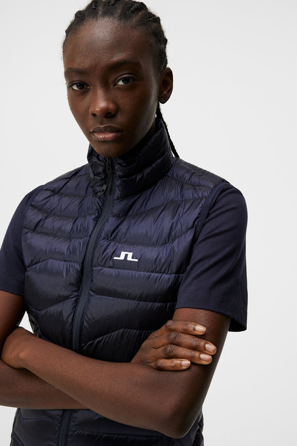W Cliff Light Down Vest / JL Navy