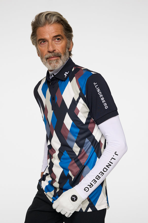 Tour Tech Print Polo / BOLD 1 - JL NAVY