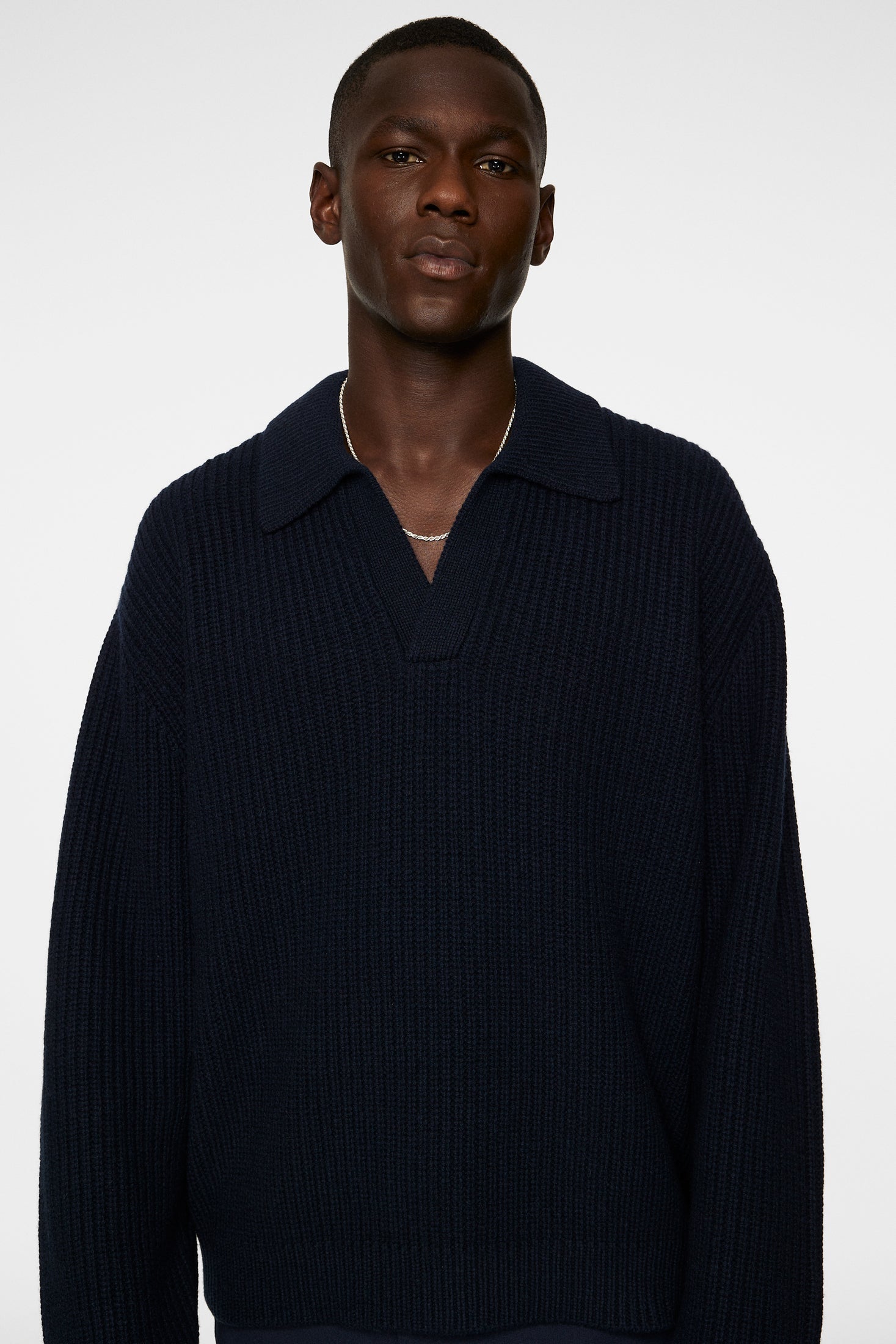 Jethro Heavy Polo Knit / JL Navy | J.Lindeberg Official