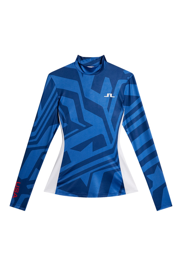 Sylvie Compression Top / US Golf Blue