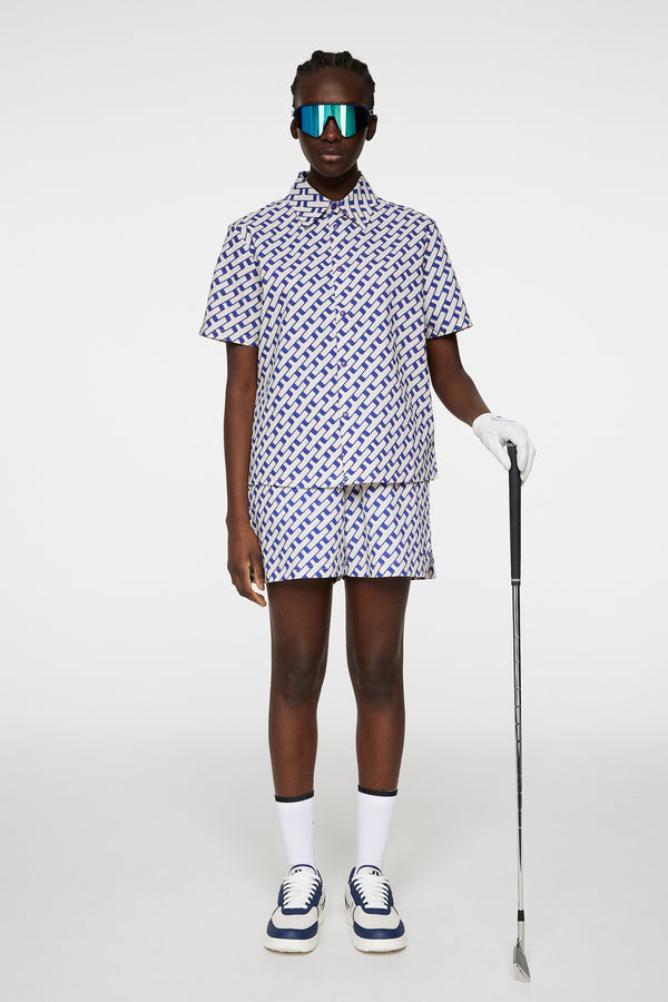 Linda Printed Shirt / Tour Geo Moonbeam M