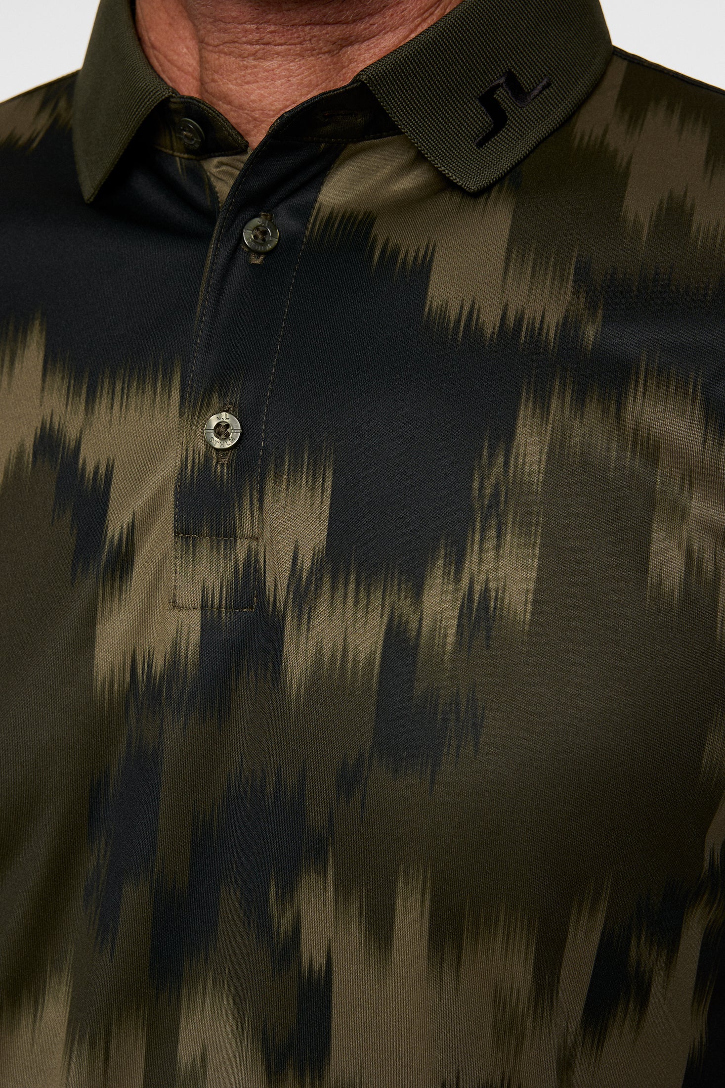 Tour Tech Print Polo / Warp Forest L | J.Lindeberg Official