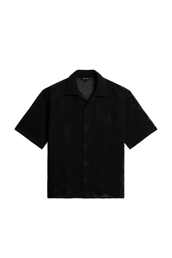 Ellis Crochet Shirt / Black