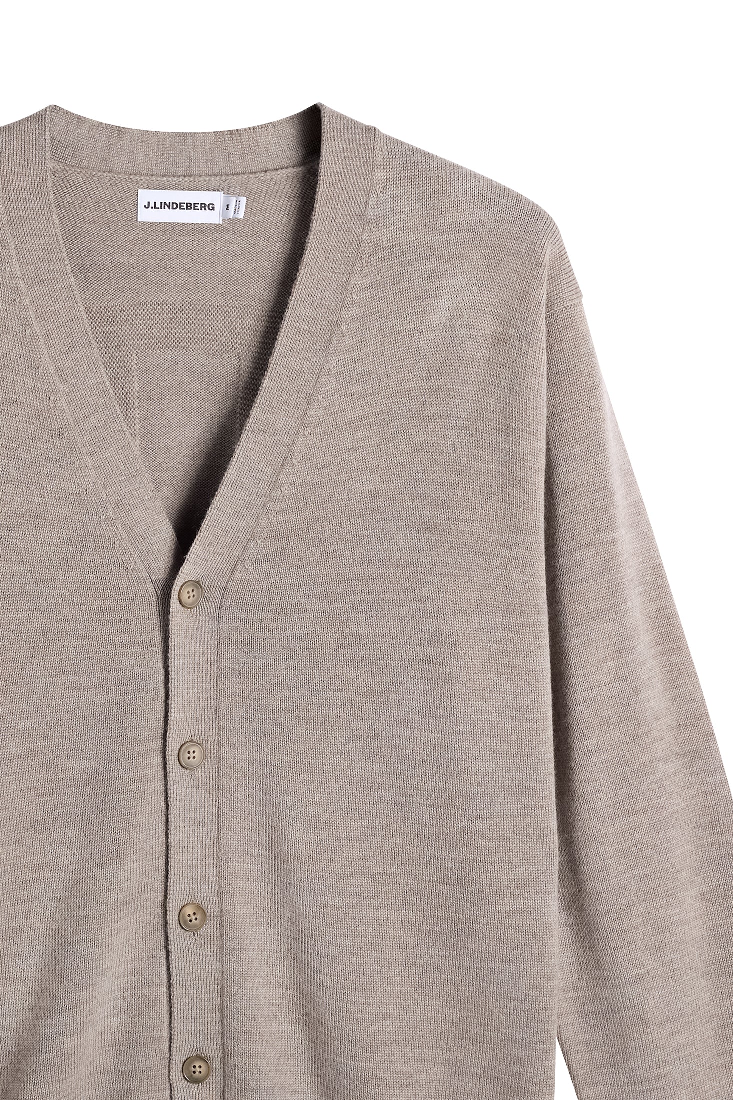 Jared Merino Cardigan / Brindle Melange | J.Lindeberg Official