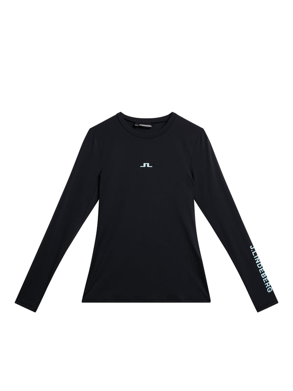 Tekla Crew Neck Top / Black