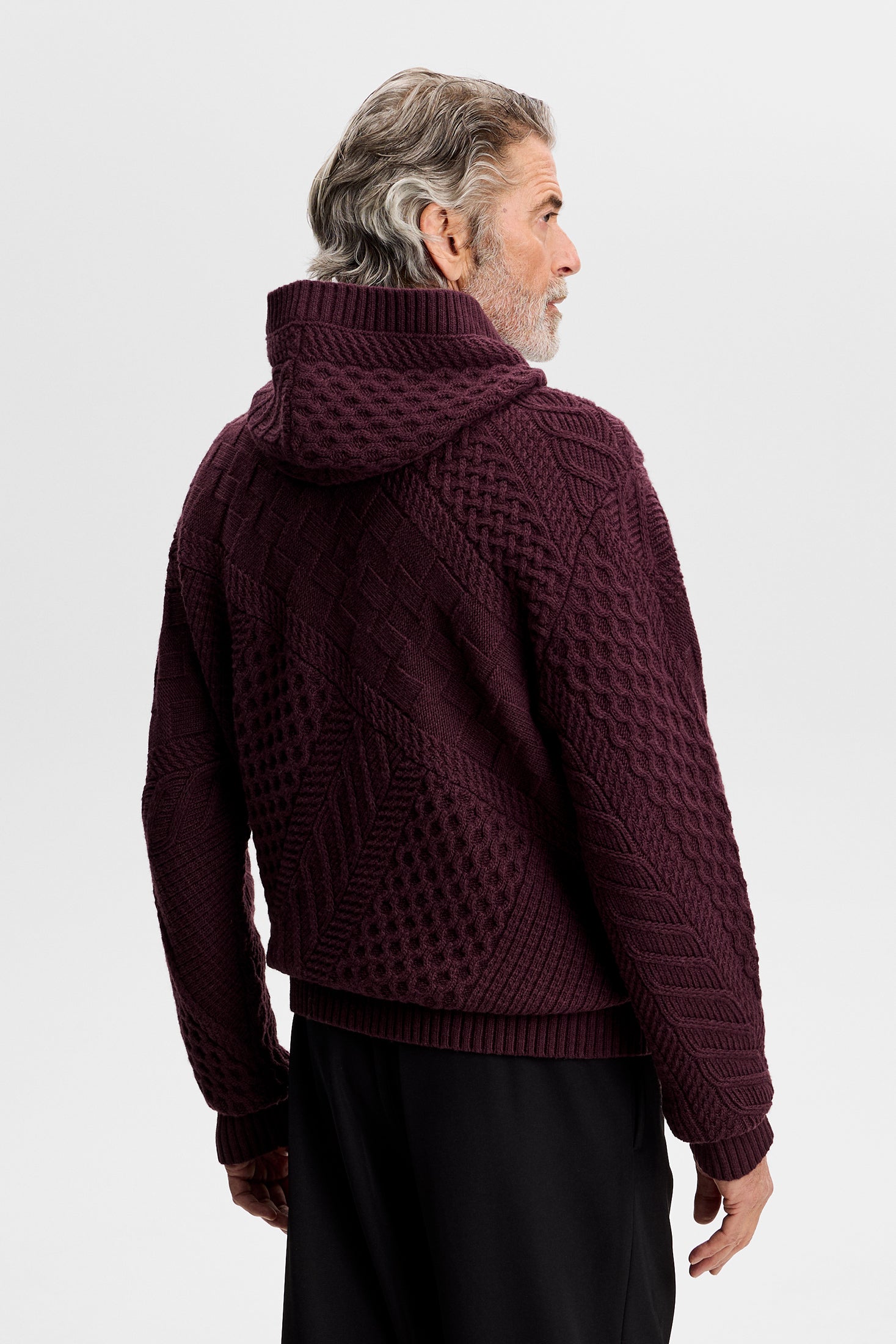 Savio Cable Knit Hoodie | Knitwear | J.LINDEBERG®
