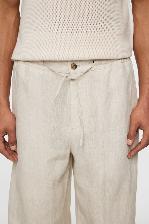 Noah Drape Linen Pants / Moonbeam