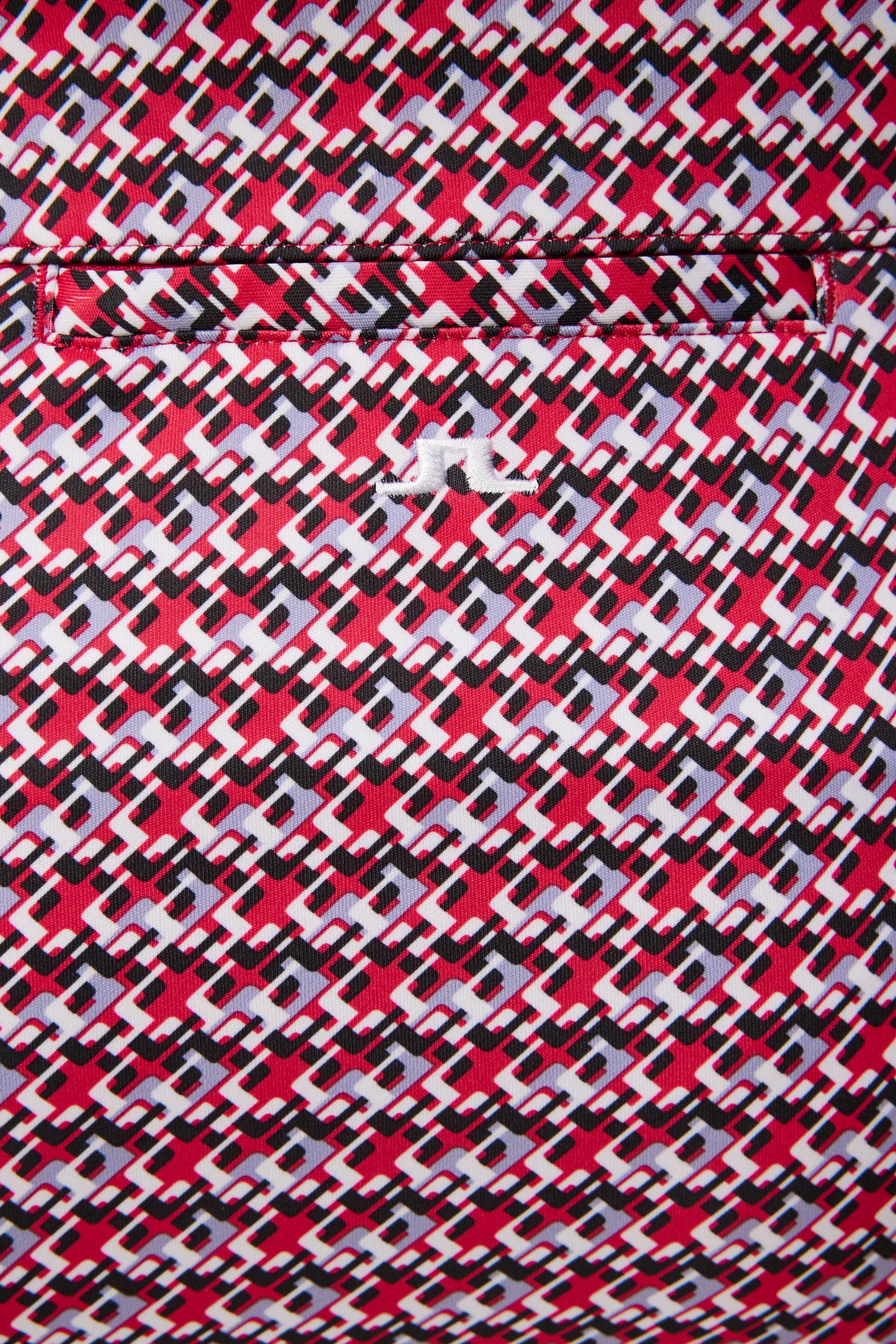 Amelie Print Skirt / JL Micro Bridge Rose Red