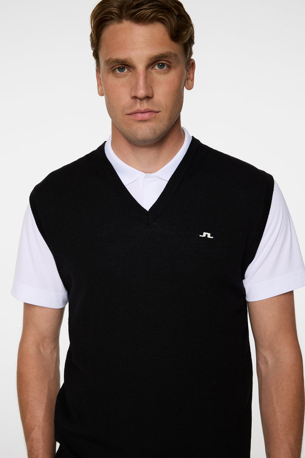 Liam Knitted Vest / Black