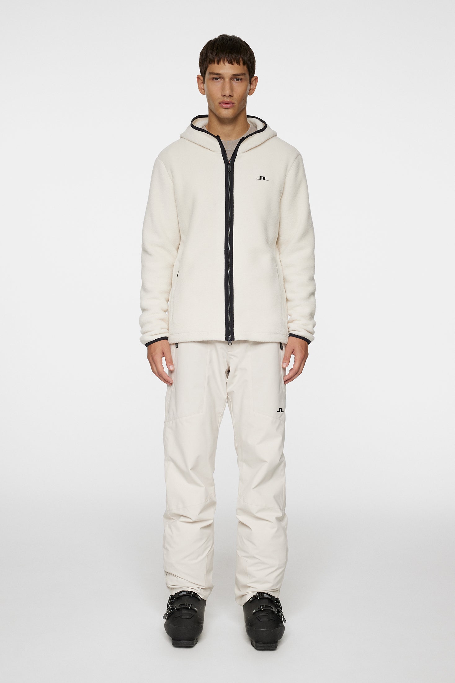 Seymor Fleece Zip Hood / Moonbeam – J.Lindeberg EU