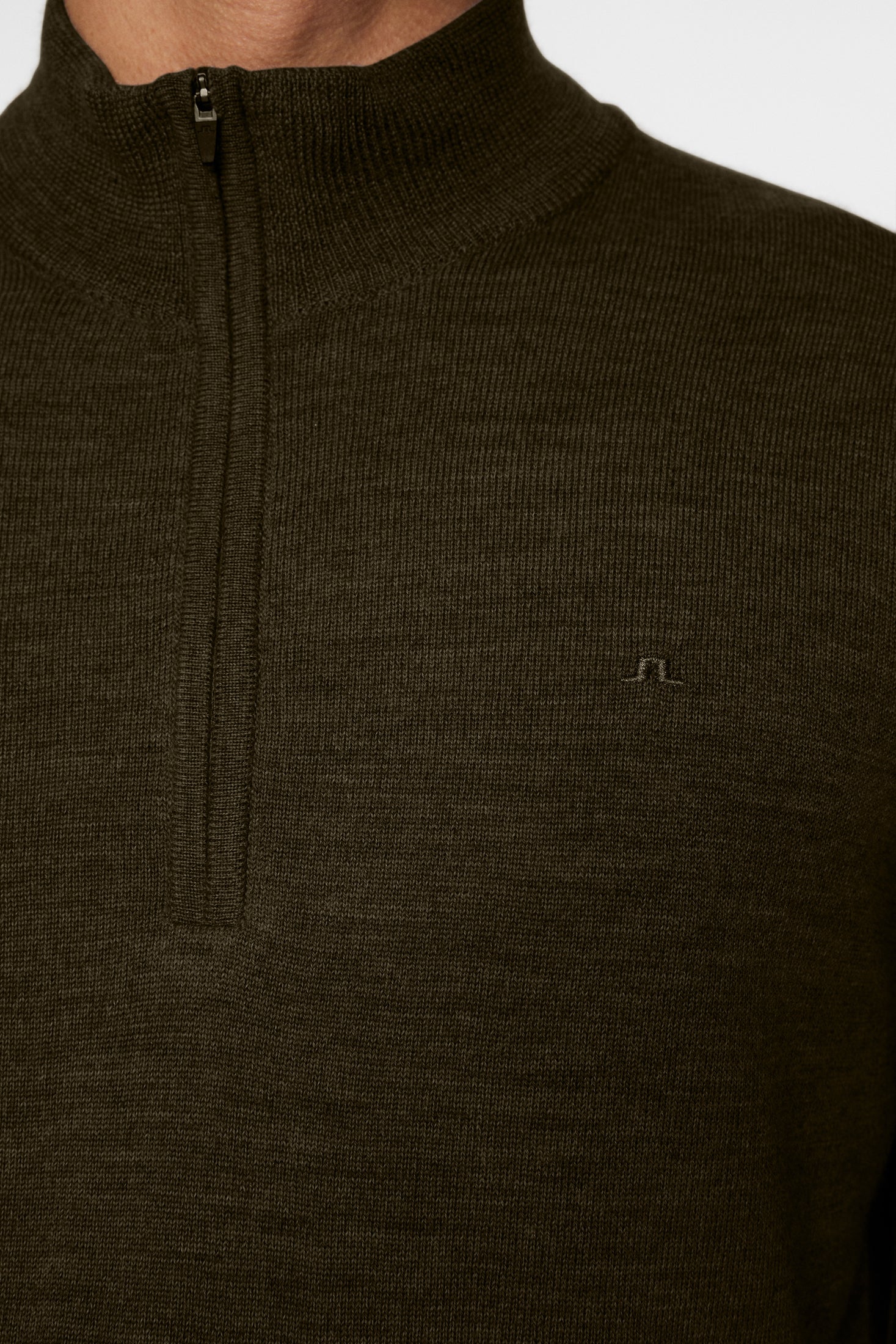 Kiyan Quarter Zip Sweater / Forest Green – J.Lindeberg