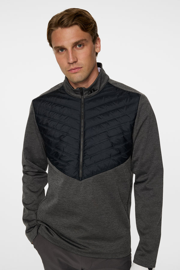 Raph Quilt Hybrid Jacket / Asphalt and Black Melange