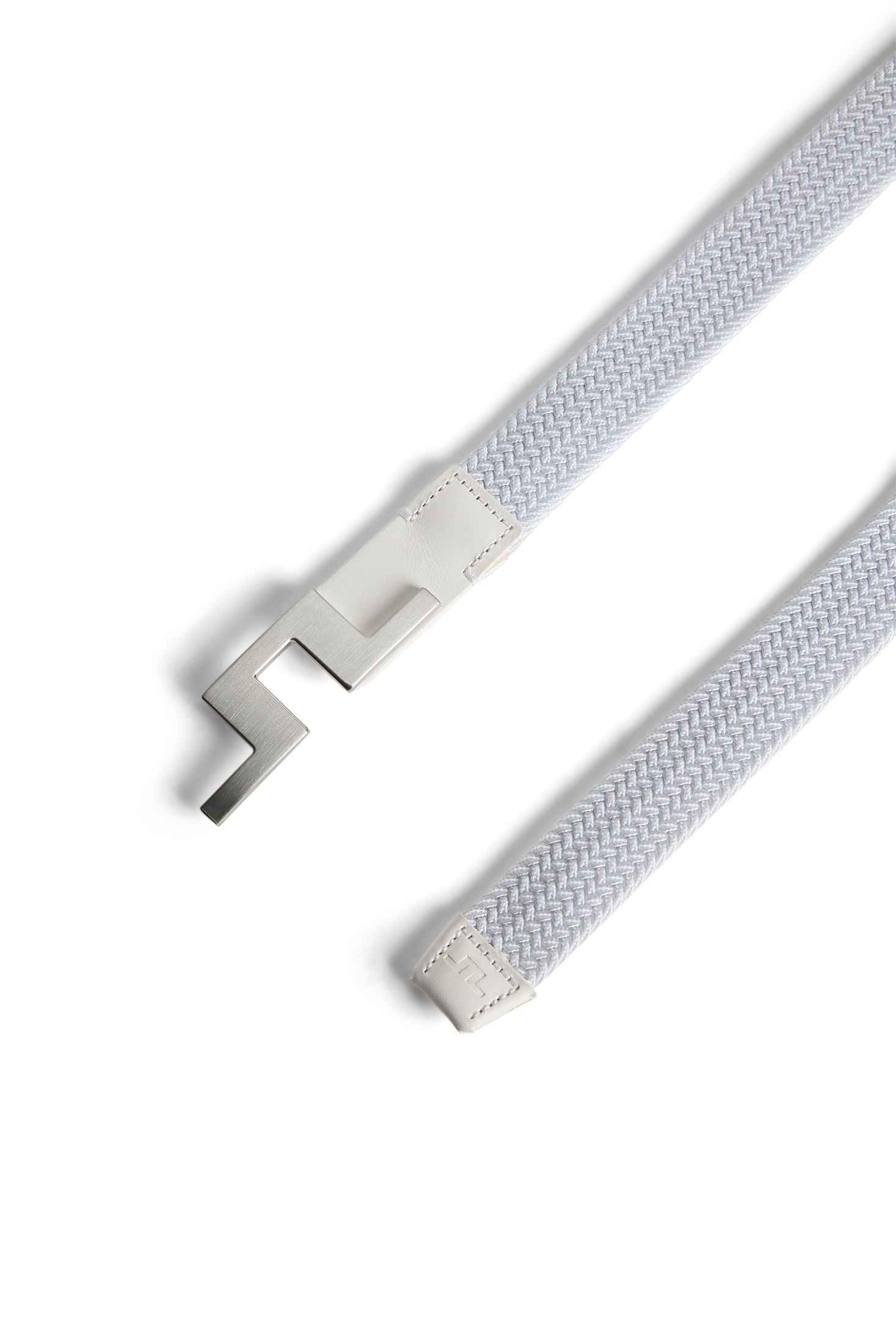 Braided Bridge Belt 30 White | Stretch Webbing | J.LINDEBERG® – J